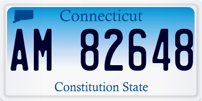 CT license plate AM82648