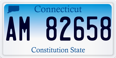 CT license plate AM82658