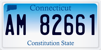 CT license plate AM82661