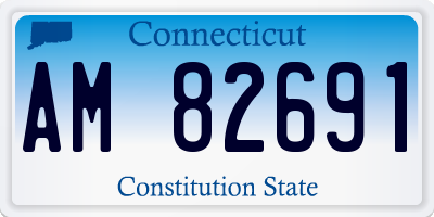 CT license plate AM82691