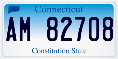 CT license plate AM82708