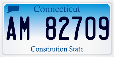 CT license plate AM82709