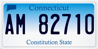 CT license plate AM82710