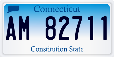 CT license plate AM82711