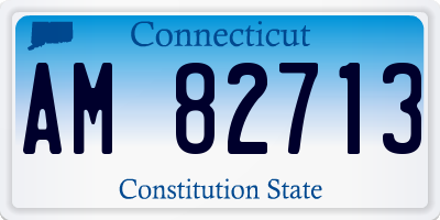CT license plate AM82713