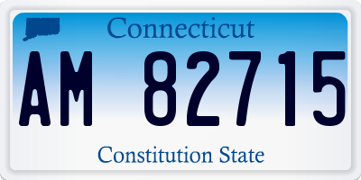 CT license plate AM82715
