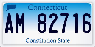 CT license plate AM82716