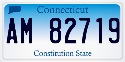CT license plate AM82719