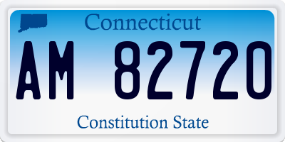 CT license plate AM82720