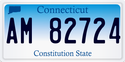 CT license plate AM82724