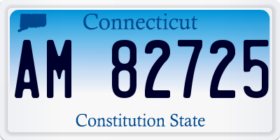 CT license plate AM82725