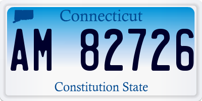 CT license plate AM82726
