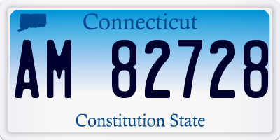 CT license plate AM82728