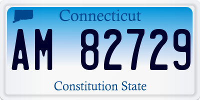 CT license plate AM82729