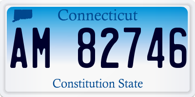 CT license plate AM82746