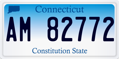 CT license plate AM82772