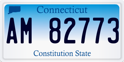 CT license plate AM82773