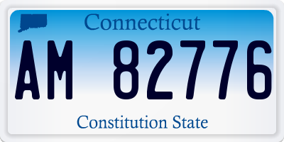 CT license plate AM82776