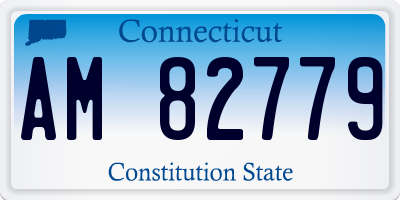 CT license plate AM82779