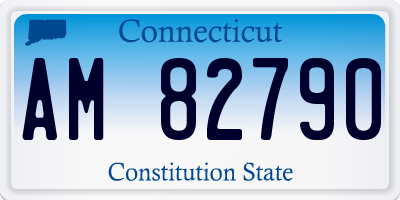 CT license plate AM82790