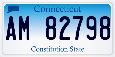 CT license plate AM82798