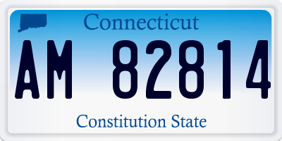 CT license plate AM82814