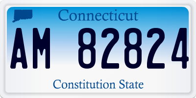 CT license plate AM82824