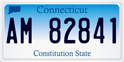 CT license plate AM82841