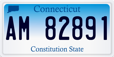 CT license plate AM82891