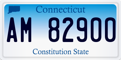 CT license plate AM82900