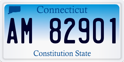 CT license plate AM82901