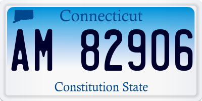 CT license plate AM82906