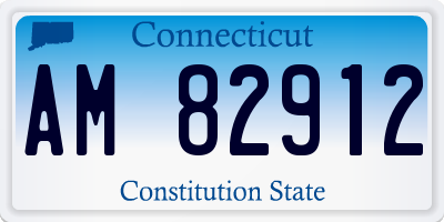 CT license plate AM82912