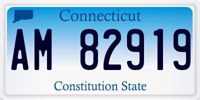 CT license plate AM82919