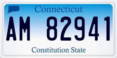 CT license plate AM82941