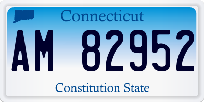 CT license plate AM82952