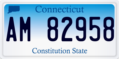 CT license plate AM82958