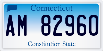 CT license plate AM82960