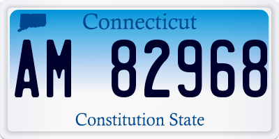 CT license plate AM82968