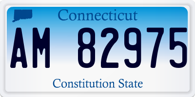 CT license plate AM82975