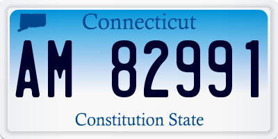 CT license plate AM82991