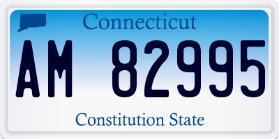 CT license plate AM82995