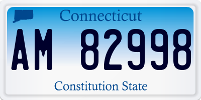 CT license plate AM82998