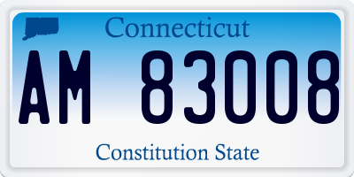 CT license plate AM83008