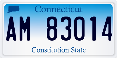 CT license plate AM83014