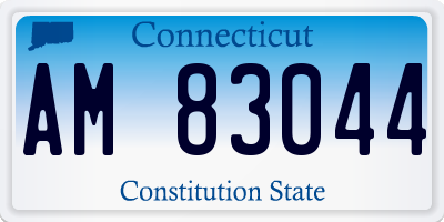 CT license plate AM83044