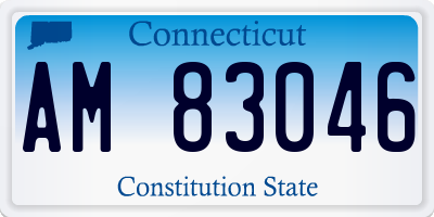 CT license plate AM83046