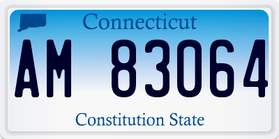 CT license plate AM83064