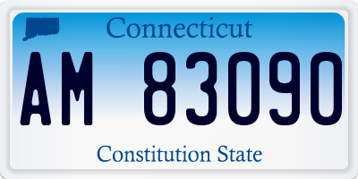 CT license plate AM83090