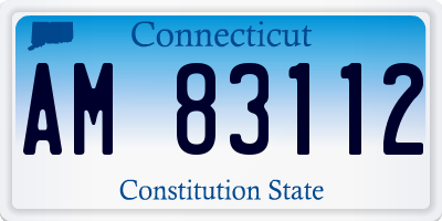 CT license plate AM83112